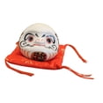 thumbnail image 1 of Alcancía Daruma de cerámica, artesanía, estatua, figura japonesa, decoración de escritorio, ahorro blanco, 1 of 9