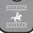 thumbnail image 4 of Inktastic Cowboy Silhouette Team Roping Rodeo Boys or Girls Baby Bib, 4 of 4