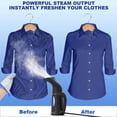thumbnail image 5 of Potente vaporizador de viaje para ropa Vaporizador de mano para ropa Vaporizador de ropa de mano Removedor de arrugas para el hogar y los viajes Negro, 5 of 5
