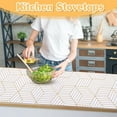 thumbnail image 5 of Non Adhesive Shelf Liner Paper with Golden Geometric Pattern, Thickened Non-Slip Drawer Liner for Kitchen Cabinets, Refrigerator, Tool Box - 11.8 x 354.3 in, 5 of 7
