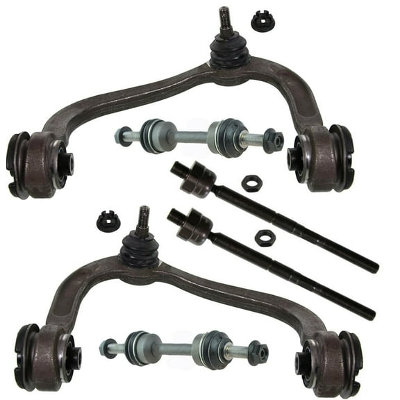 6 Pc New Suspension Kit Inner Tie Rod Ends Control Arms and Ball Joints Assembly Sway Bar End Links / HEAVY DUTY Fits select: 2009-2014 FORD F150, 2007-2014 FORD EXPEDITION