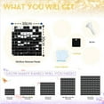 thumbnail image 6 of 3-24 pieces square glitter sequin wall backsplash for wedding bridal shower and bachelorette party supplies decoration, 6 of 6