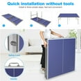 thumbnail image 5 of KLB Sport Foldable & Portable Table Tennis Table with Net, 2 Paddles and 3 Balls, 6ft, Blue, 5 of 7
