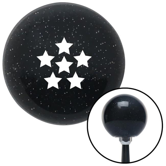 White Symbol of Islam American Shifter 222761 Black Flame Metal Flake Shift Knob with M16 x 1.5 Insert