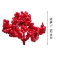 thumbnail image 1 of JJKBVCLO 5PCArtificial Red Fruit Cuttings Berry Christmas Tree Wreath Rattan Diy Material Gold Christmas Decorations, 1 of 4