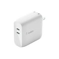 thumbnail image 3 of Belkin BoostCharge Dual USB-C GaN Wall Charger 68W + USB-C Cable for iPhone 16, iPhone 16 Pro, iPhone 16 Pro Max, Galaxy S25, S24, Galaxy Note, Pixel 9 & 8, iPad Pro, Nintendo Switch 2 & More, 3 of 7