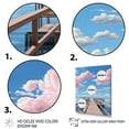 thumbnail image 3 of Designart "Coastal Tranquility Pier and Dock Views V" Nautical & Beach Floater Framed Wall Art Living Room, 3 of 7