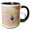 Black/White, variant on 3drose, Costa Rica. Male Talamanca Hummingbird, Feeding, 11oz Two-tone Red Mug