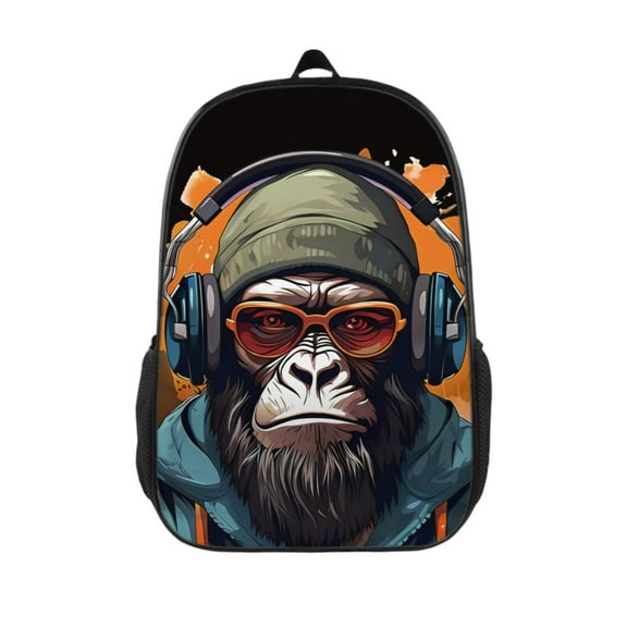 Monkey Backpack 17 Inch Large Capacity Casual Daily Commuter Backpack