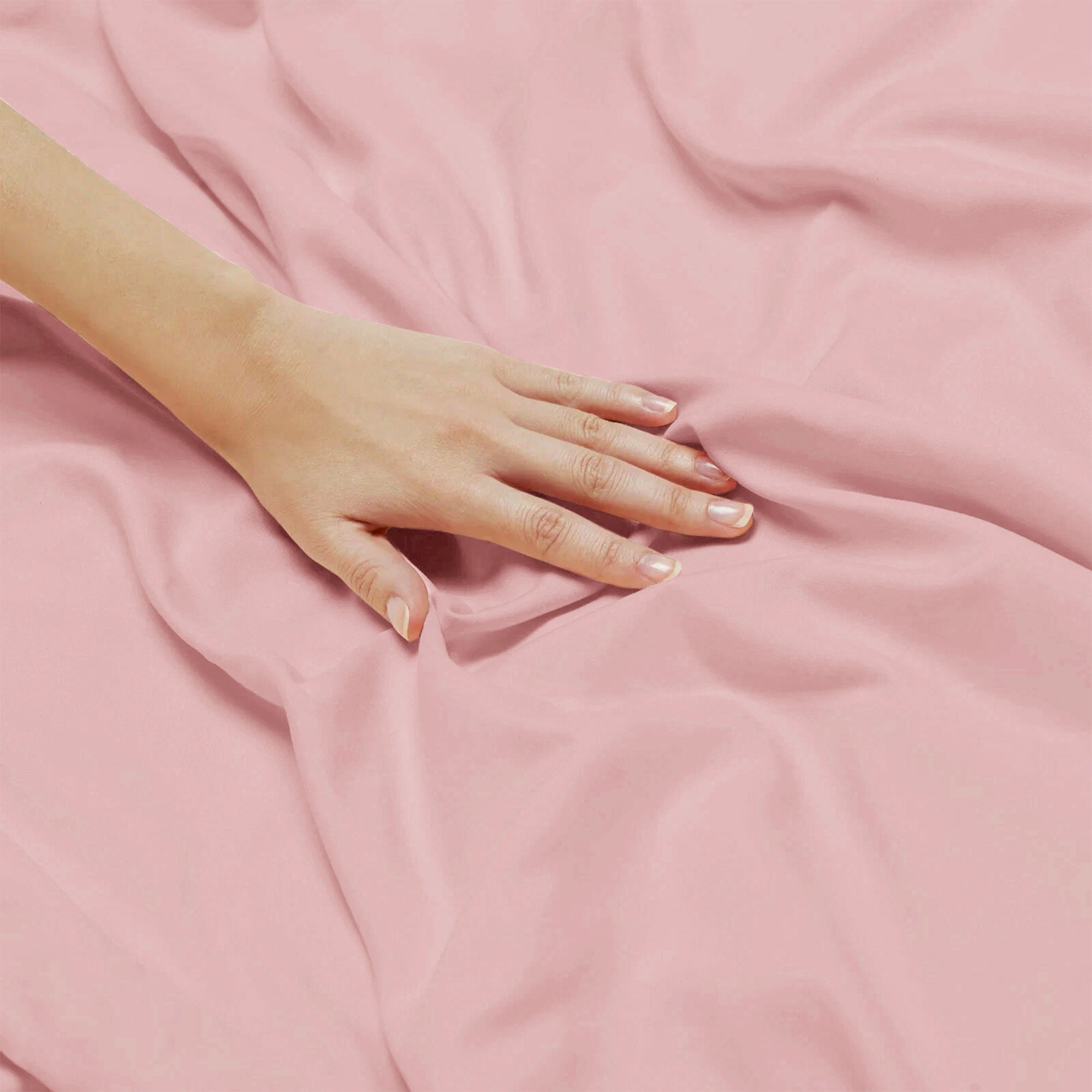 LuxClub Queen Size Sheet Set In Baby Pink - Breathable Bedding - View #9