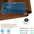 thumbnail image 4 of Heated Desk Pad Mouse Pad - Heated Desk Mat - Warm Desk Pad - 3 Levels Heating & 4 Hours Auto Shut-Off, PU Leather Mouse Pad - 31.5 x 13 inch (Brown), 4 of 13