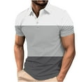 thumbnail image 2 of Xunlbb Mens Shirt Men'S Clothing Under $10 Men's Gradient Printed Top Casual Short Sleeved Lapel Top/shirt, S-4XL, 2 of 5