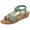 Green, variant on Women's Sparkly Rh𝗂nestones Sandals B𝗈hemian We𝖽ge Slippers for Ladies Comfortable Elastic Slingback Strap Sandles Casual Holiday Open Toe Sandalias de Mujer