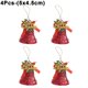 thumbnail image 1 of 4/1 piezas colgantes de campanas navideñas, lazos colgantes para árbol de Navidad, adornos, regalos para Navidad, Año Nuevo, fiesta, festival, decoración, juguetes para niños, 1 of 6