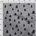 thumbnail image 3 of oneOone Cotton Poplin Black Fabric Christmas Tree Diy Clothing Quilting Fabric Print Fabric By Yard 42 Inch Wide, 3 of 4