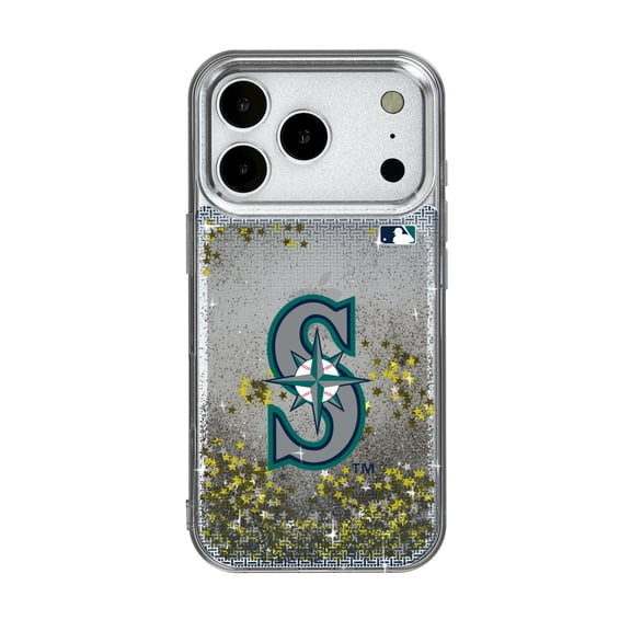Seattle Mariners Linen Logo iPhone Glitter Case