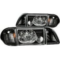 thumbnail image 2 of ANZO USA 121192 Crystal Headlight Set Fits select: 1987-1993 FORD MUSTANG, 2 of 6