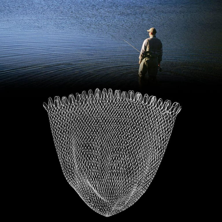 Double Mesh Braided Fishing Net 30/40/50/60cm, Mesh Hole Trout