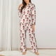 thumbnail image 2 of Balery Dachshund Dog Heart Conjunto de Pijama con Estampado para Mujer, Conjunto de Dos Piezas con Manga Larga, Ropa de Dormir Suave con Bolsillos, Pijamas Cómodos-Small, 2 of 7