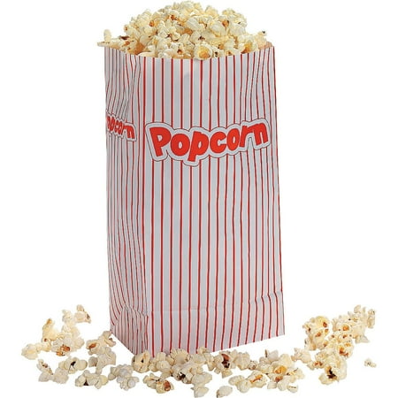 Favor Treat Bags - 24 Paper Popcorn Treat Bags Kids Birthday Party Favors Circus Carnival Theater