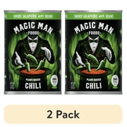 (2 pack) Magic Man Chili – Plant‑Based Smokey Jalapeno Chili, 15 oz Can, Vegan, Gluten free, Soy free, Seed Oil free