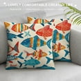 thumbnail image 3 of ONETECH Watercolor Fish Throw Pillow Covers ,Art Fish Blue Red Fish  Cushion Cases Decorative Pillow Cases for Couch Sofa Bedroom, 3 of 5