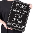 thumbnail image 2 of Placa Metal Vintage para Baño Pintura Hierro Rectangular Del Pared 30x40cm, 2 of 9
