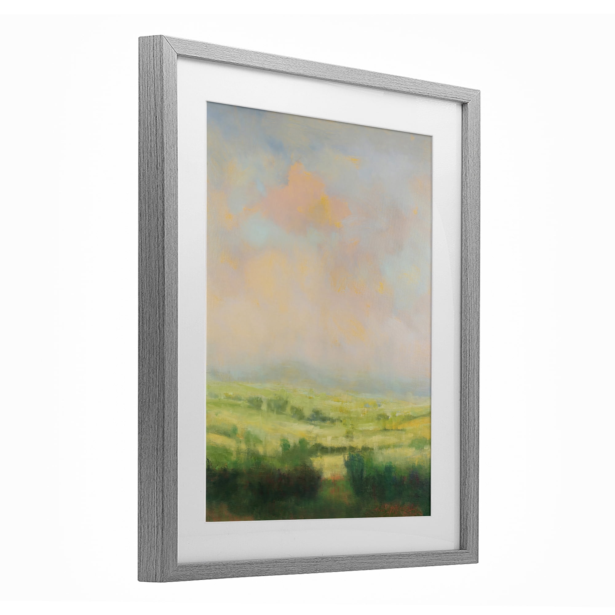 Stupell Industries Springtime Farnese Landscape Gray Framed Print Under Glass, design by William McCarthy