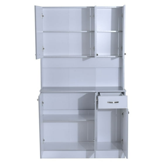 Homcom Microwave Storage Pantry Cabinet Com