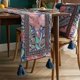 thumbnail image 2 of Camino de mesa con borlas bordadas florales, cubierta de mantel, decoración del hogar Jacquard_l 30X220cm, 2 of 3