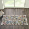 thumbnail image 6 of Nourison Global Vintage Persian Grey/Multicolor 2' x 4' Area Rug, (2x4), 6 of 8