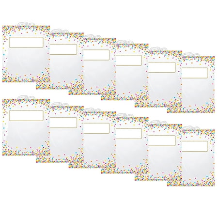 UPC: 0194629060481 | Ashley Productions Hanging Confetti Pattern Storage/Book Bag 10.5 x 12.5 6 Per Pack 2 Packs