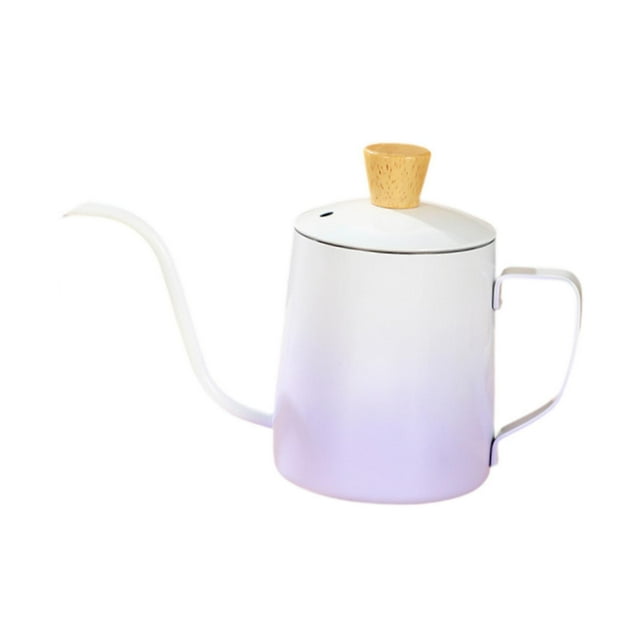 Lipstore 600ml Gooseneck Pour over Coffee Kettle Stylish Long Narrow Spout Tea Kettle Gradient