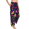 thumbnail image 2 of Haiem Colorful Mexican Women's Pajama Pants Ultra Lightweight Pjs Bottoms Sleepwear Bottom Pants With Pocket Drawstring-Small, 2 of 9