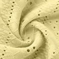 thumbnail image 5 of Womens Textured Eyelet Knit Top Half Zip Sleeveless Collared Shirt Casual Summer Blouse Breathable Stretch Fabric Yellow,Size XL, 5 of 9