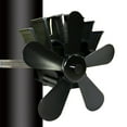 thumbnail image 3 of Taicans 5 Blades Fireplace Fan,Stove Fan Heat Powered Stove Fan,Stove Fan 5 Blades Fuel Saving Heat Powered for Wood Burner Fireplace Eco Black, 3 of 4