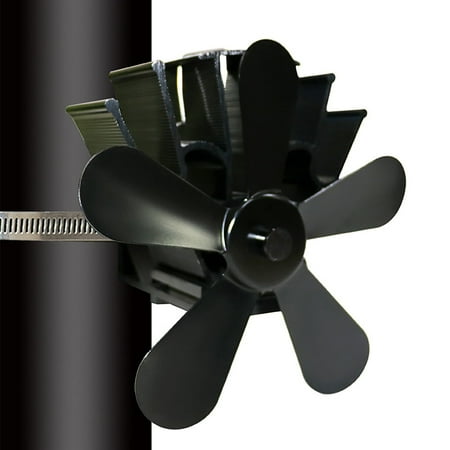 

TOYFUNNY 5 Blade for Heat Powered Wood Stove Fan Wood Log Burner Fireplace Friendly Fan (Fan Blade Only)