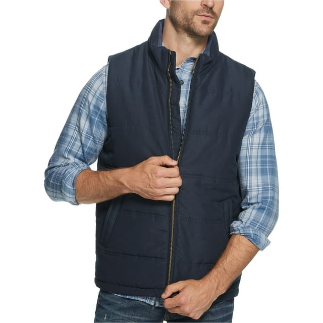 Chaleco resistente a la intemperie para hombre, azul, pequeño