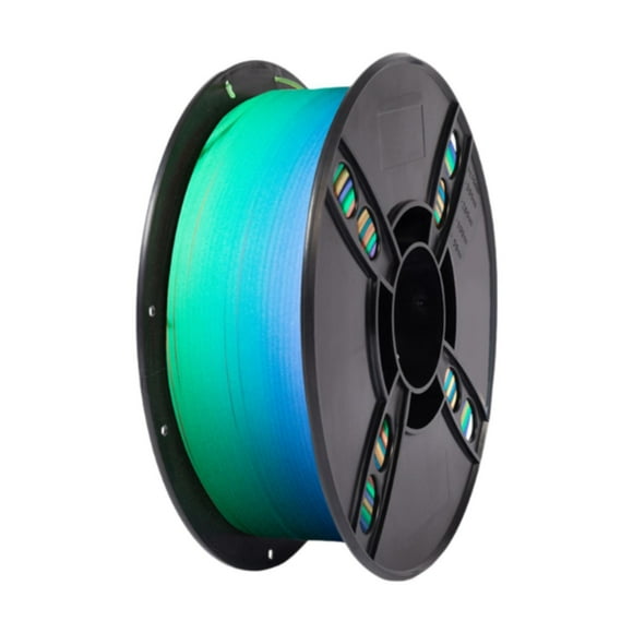Filamento de impresora 3D Pla Filamento Pla de 1,75 mm Fácil de usar Precisión +/- 0,02 mm Material de impresión 3D arcoíris que en la noche 1 kilogramo