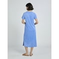 thumbnail image 2 of Time and Tru Women's Midi T-Shirt Dress with Short Sleeves, Sizes XS-XXXL, 2 of 4