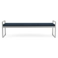 thumbnail image 4 of Gansett Reception Waiting Room Steel 3-Seat Bench / Silver Steel / Blue, 4 of 5
