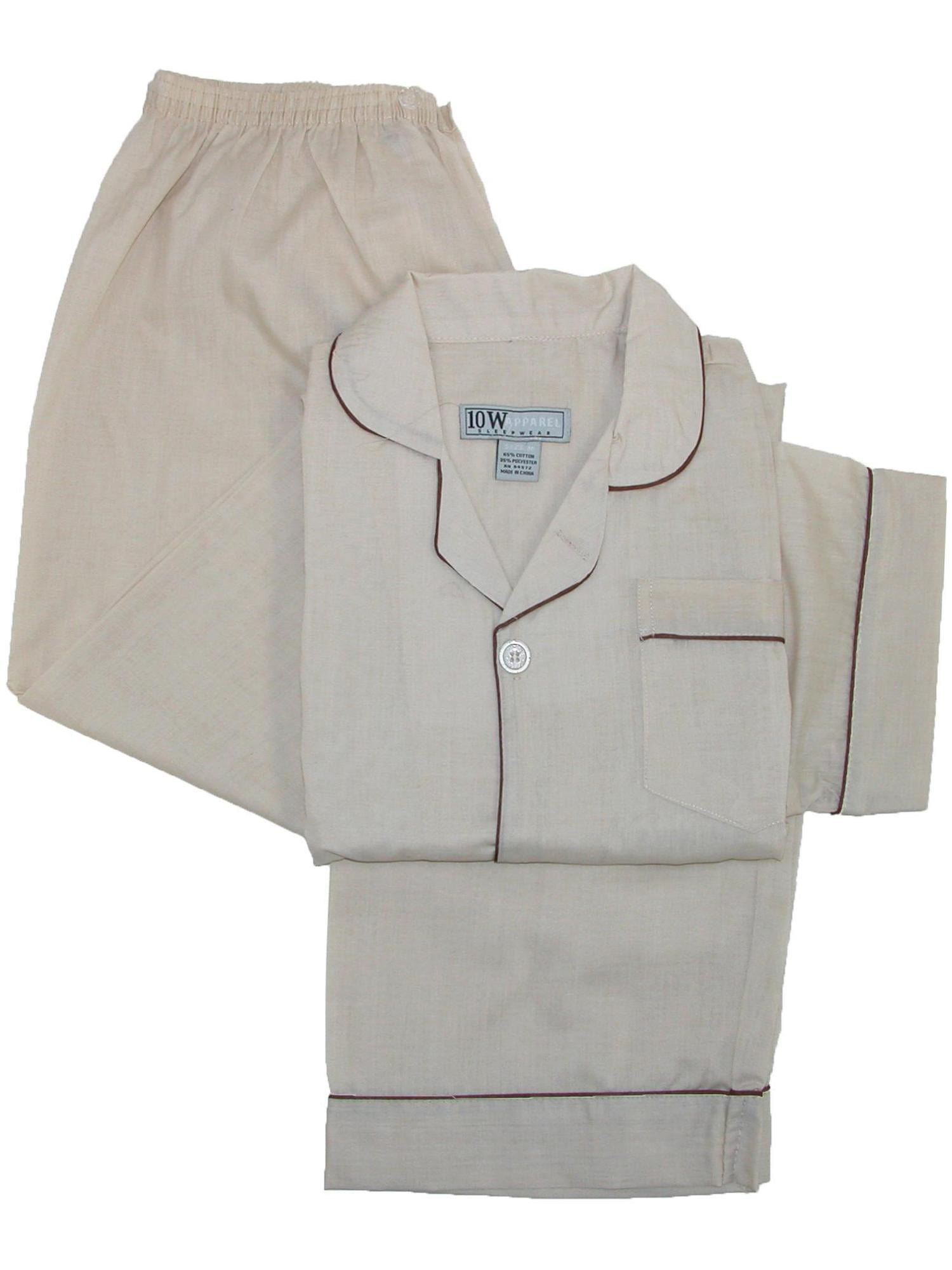 Ten West Apparel Men’s Pajamas Cotton Short Sleeve Tee and Shorts Sleepwear Set 
