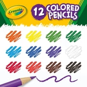 Crayola Colored Pencil Set, 12 Ct, Back to School Supplies for Kids, Classroom Supplies, Teacher Gift