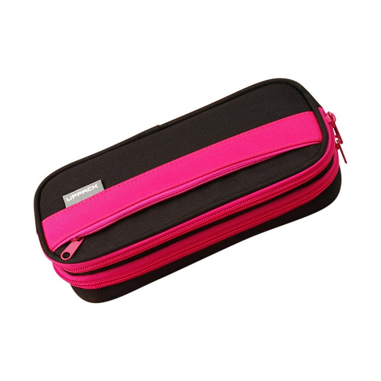 Pompotops Pencil Case Pen Bag Holder Pouch, Three-layer Color Matching  Pencil Case Pencil Case Elementary School Students Middle And High School  Tool