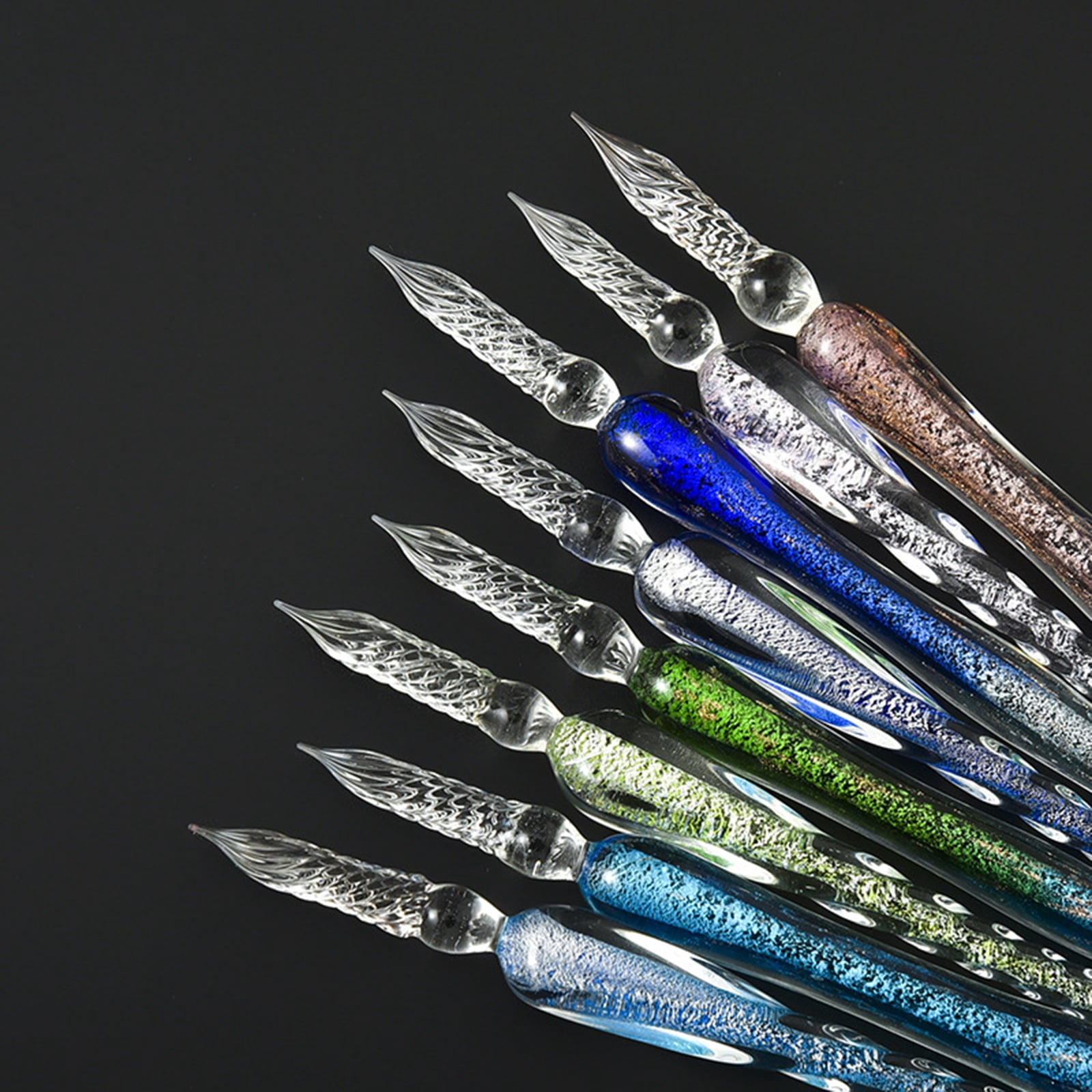 Retro Calligraphy Artist Glass Pens Set for Writing Signatures Decoration Gift