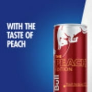 Red Bull Peach Edition Energy Drink, 12 fl oz, Pack of 24 Cans