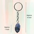thumbnail image 2 of Sodalite Crystal Car Key Holder, Raw Crystal Keychain, 2 of 5