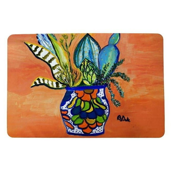 18 x 26 in. Cactus in Pot Door Mat Small