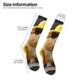 thumbnail image 2 of Naloa Heavy Metal Style Guinea Pig Thigh High Socks Extra Long Stretchy Sock Women Over Knee High Opaque Stocking Daily Wear, 2 of 6