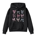 thumbnail image 4 of kmaduk Girls Long Sleeve Hooded Sweatshirt Thick Graphic Hoodie Cute Pullovers Tops (Black, 8-10 Years), 4 of 4